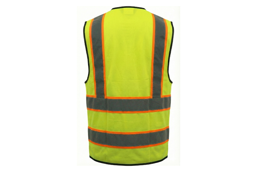 HIGH-VISIBILITY | BASIC VEST | Lemon 1inch Reflective tape and contrast tape